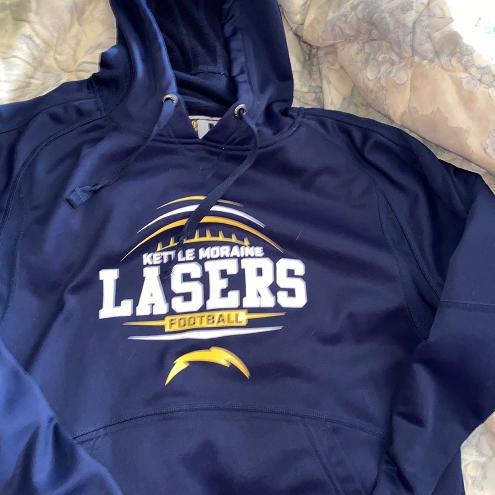 Blu school football kettle marine hoodie